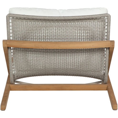 Bari Natural / Stinson White Outdoor Lounge Chair